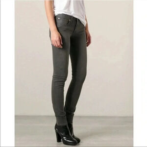 Helmut Lang high rise gray denim